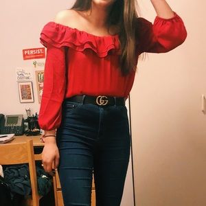 JCrew Red Top
